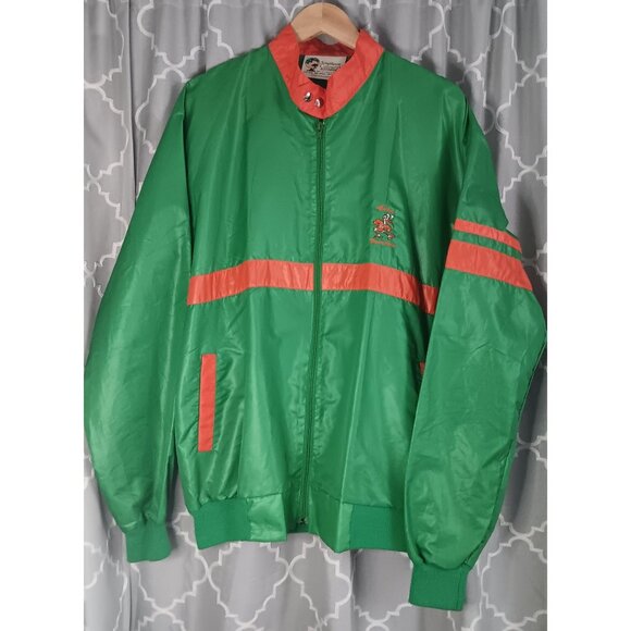 Southern Colours Activewear XXL Miami Hurricanes Vintage 90s Retro Windbreaker - Picture 1 of 7